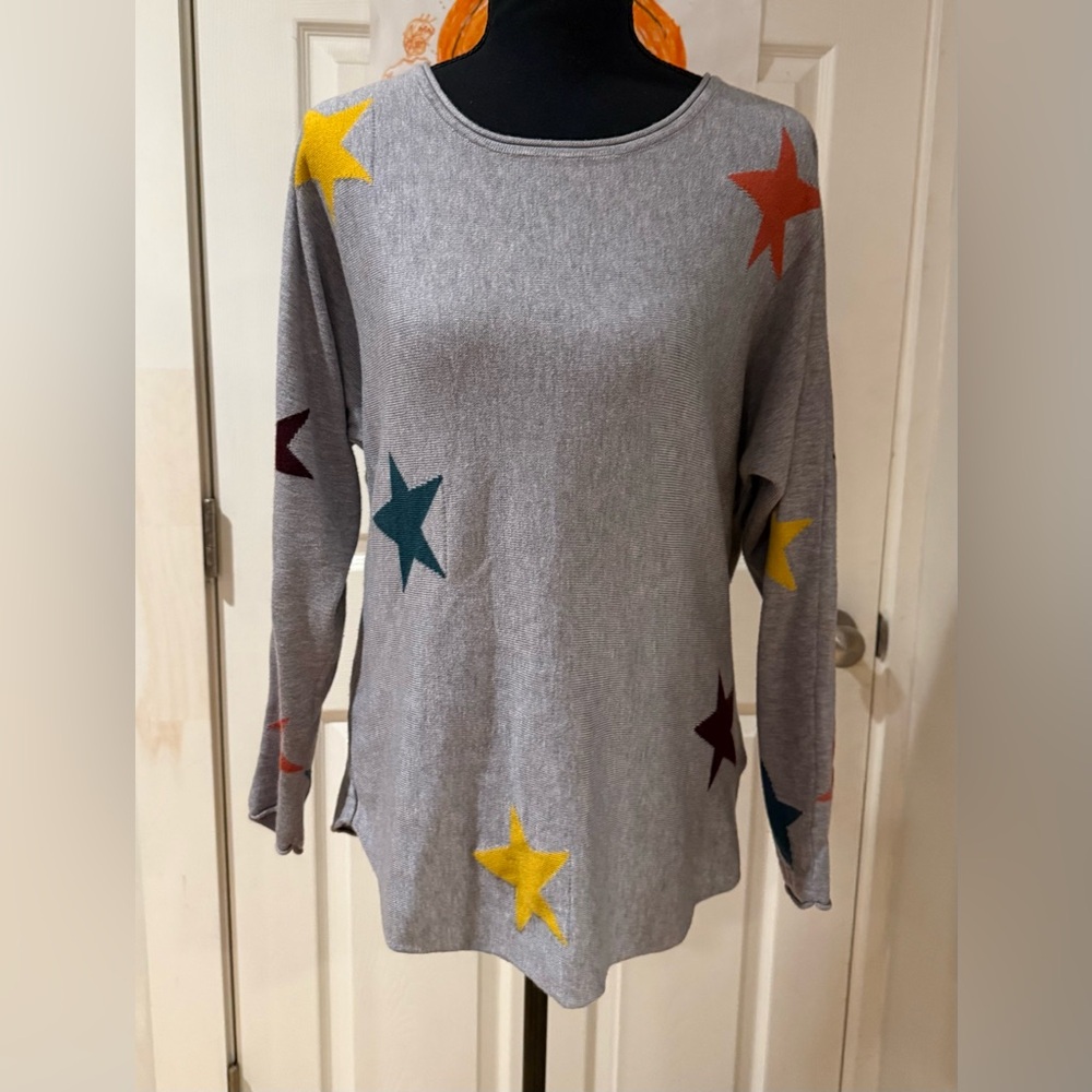 Rachel Zoe Multicolor Star Long Sleeve Top Size Women’s XL